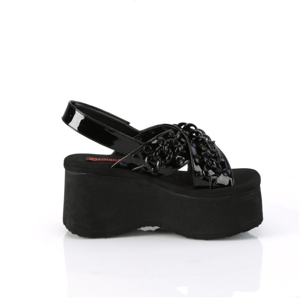 DEMONIA FUNN-12 PLATFORM SLIDES SIZE 8 NIB - Picture 11 of 11